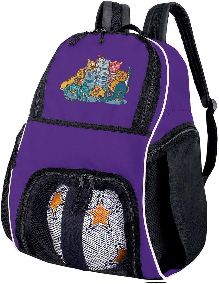 Broad Bay Cats Soccer Backpack or Volleyball Bag Purple