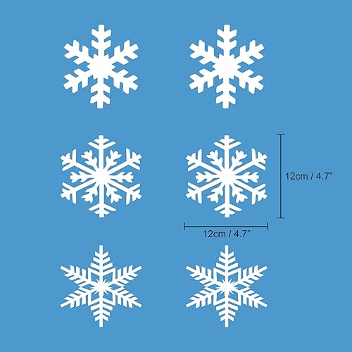 Miniatura 2 de TUPARKA Decoraciones colgantes de copo de nieve de 12 cuerdas, suministros de fiesta de cumpleaños de congelado, decoraciones de fiesta de invierno