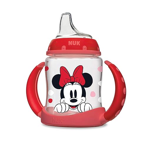 NUK Disney Estudiante taza con boquilla de silicona, 5Onza, Minnie Mouse disponible en Yaxa Colombia