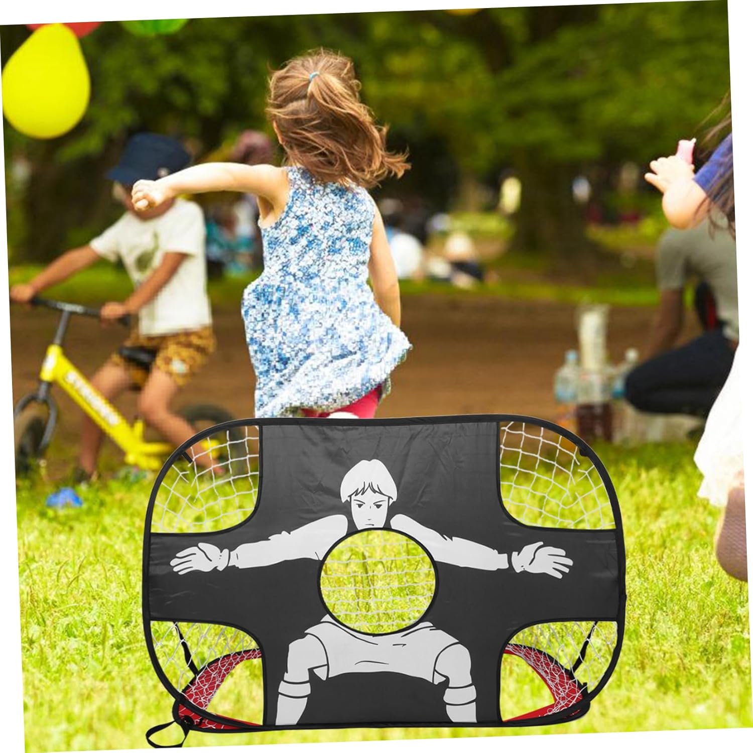 Portable Football Goal Soccer Net for Boys and Girls Boy Girl Soccer Goal Foldable Football Target Net