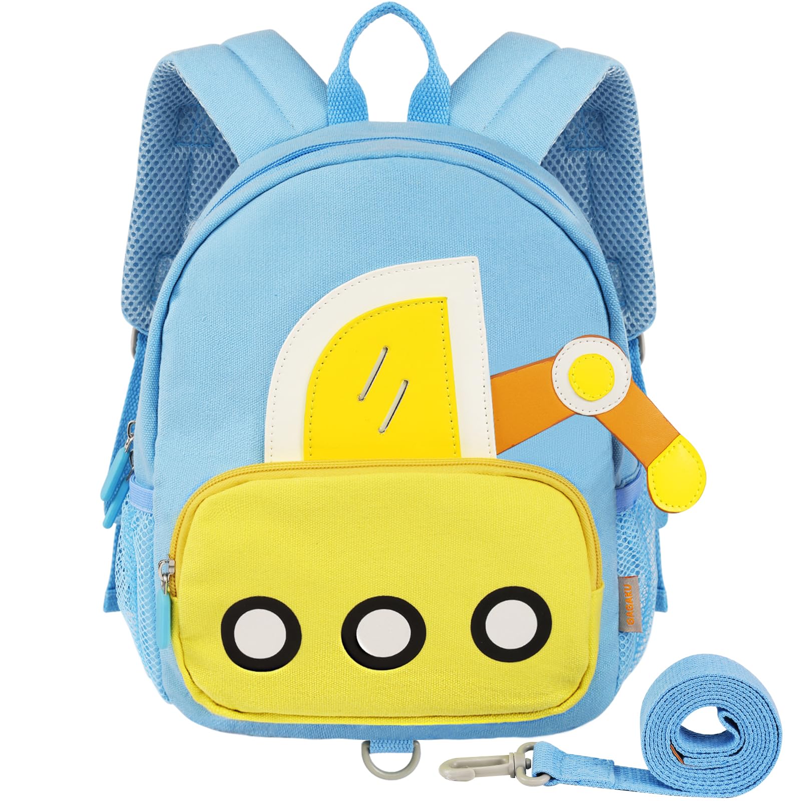 GAGAKU Mochila Guardería Niña con Correa de arnés de Seguridad - Mini Mochilas Preescolar Niños de 2 a 6 Años Anti-pérdida Pequeña 3D Animales Bolsa Escolar Regalo de Cumpleaños Infantiles