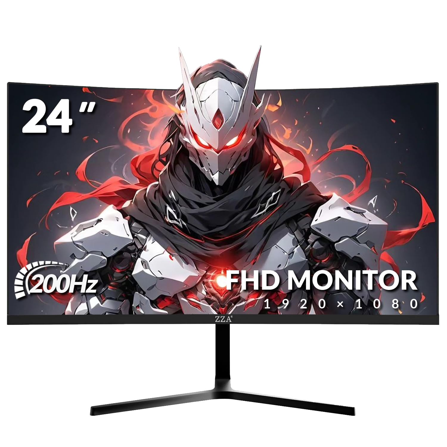 mon【24インチ】 Amazon.com: ZZA 24 Inch 200hz/180hz Curved Gaming Monitor, FHD