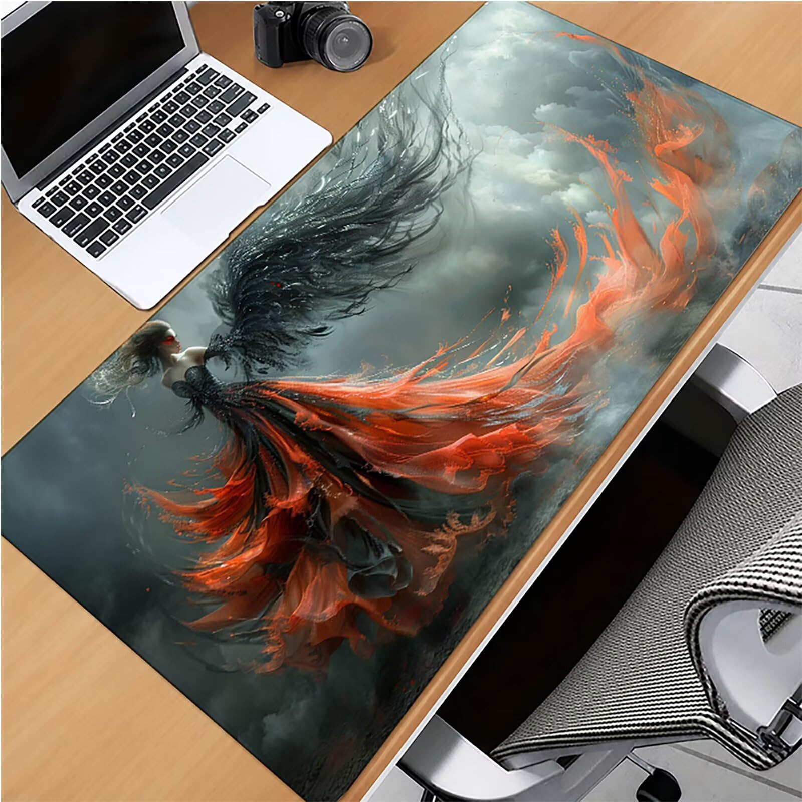 Gris Alfombrilla Ratón XXL 1600x800x3mm, Mujer Grande Mouse Pad B-9248 | Alfombrilla Ratón Gaming Mejora la Precisión y la Velocidad, Alfombrilla Escritorio para Jugadores de PC, Oficina