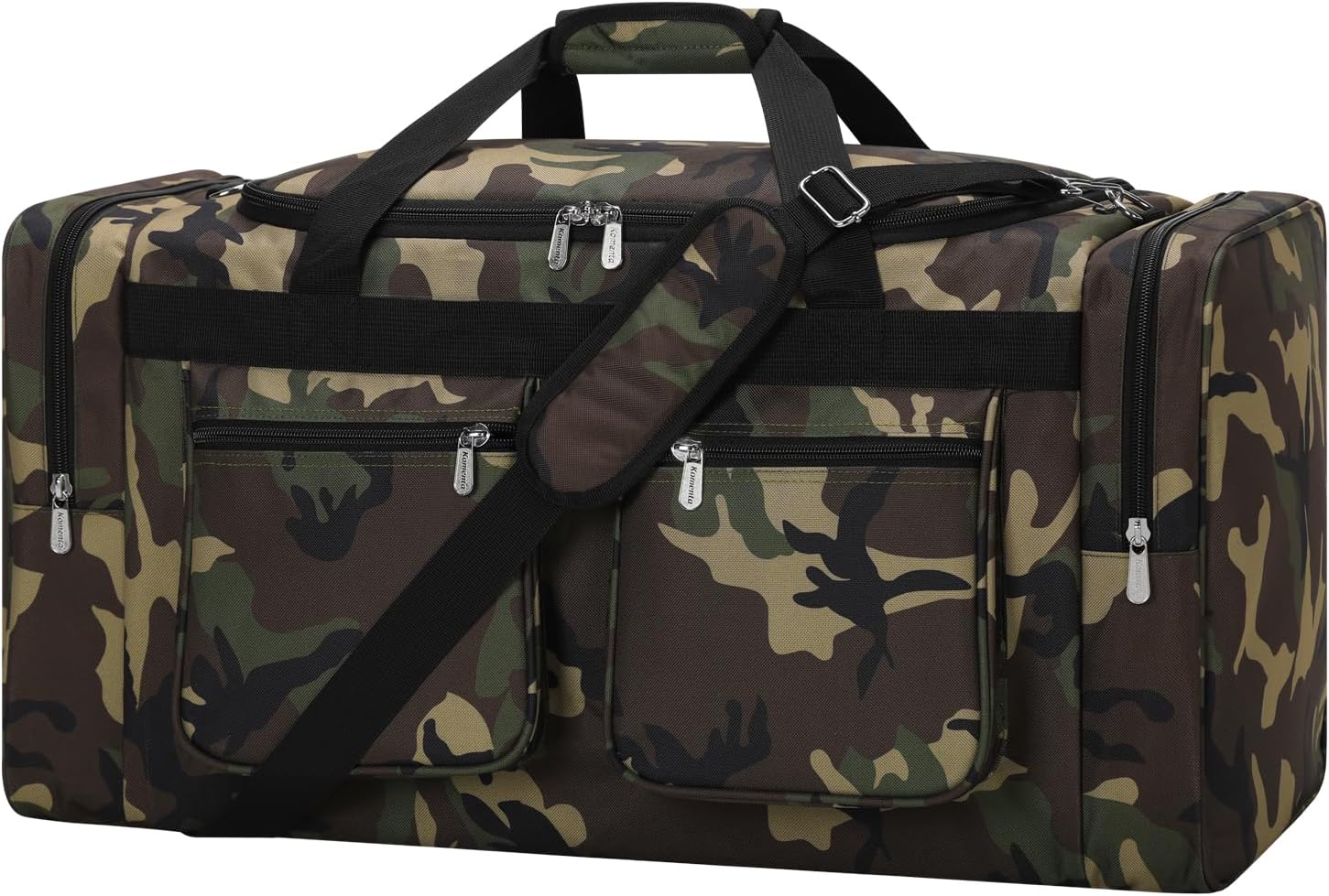 iFARADAY 55L Duffle Bag for Travel - 24 inch Heavy Duty Duffel Bag with Multi Pockets for Overnight Weekend Gym Sports Camping(Camo)