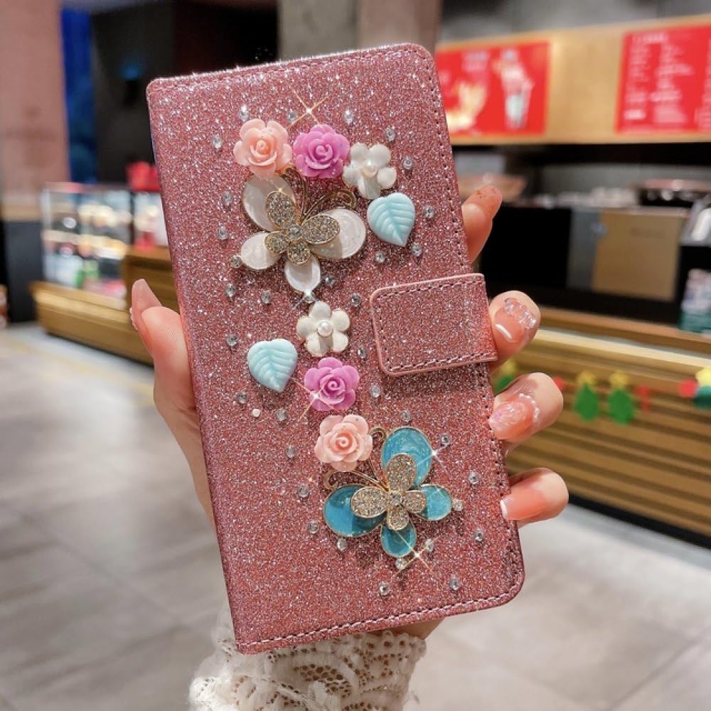 Étui portefeuille strass iPhone 12 Pro Max pour illuminer vos soirées