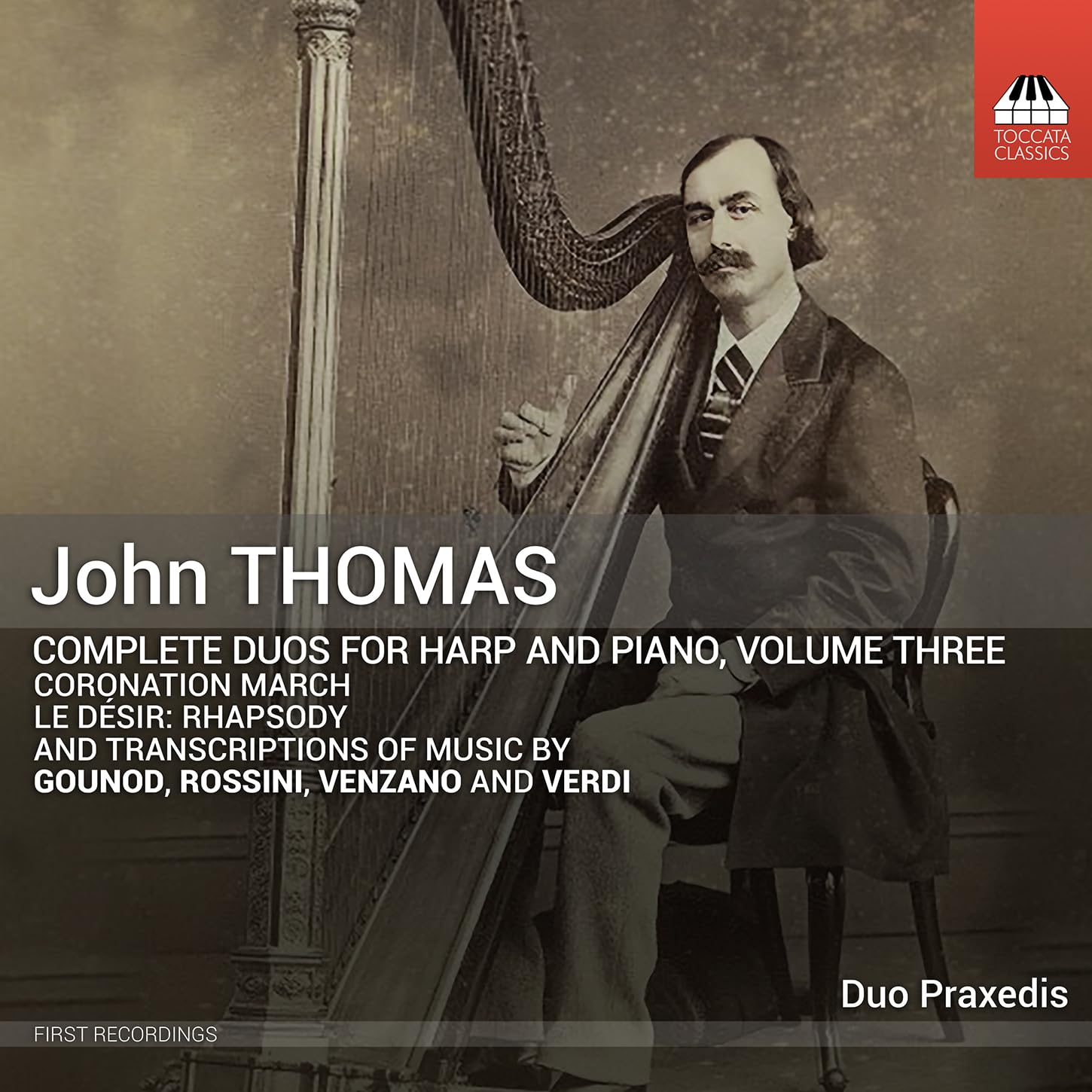 John Thomas: Complete Duos for Harp and Piano, Vol. 3