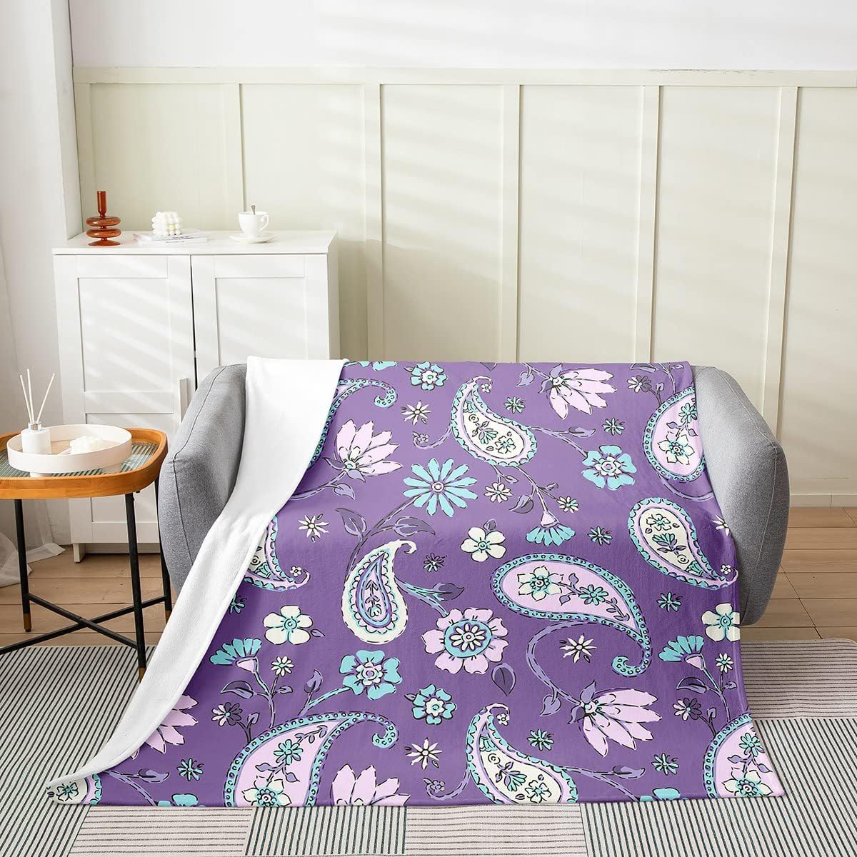 Couverture de chambre à coucher canapé légère et confortable motif marguerite