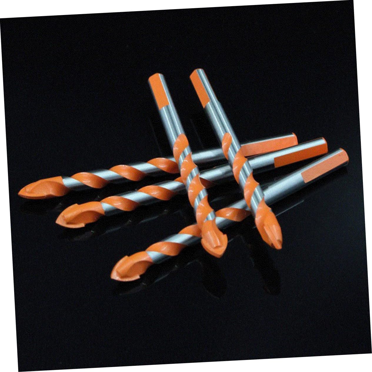 4Pcs Carbide Tip Triangle Drill Bit for Glass and Tile Durable Hole Opener for DIY Projects Iron Wall Reamer with Plastic Bags Packaging