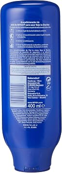 NIVEA Under the Shower Body Milk Nourishing (1 x 400ml) Moisturizing Shower Milk Skin Conditioner with Almond Oil for Dry Skin Care