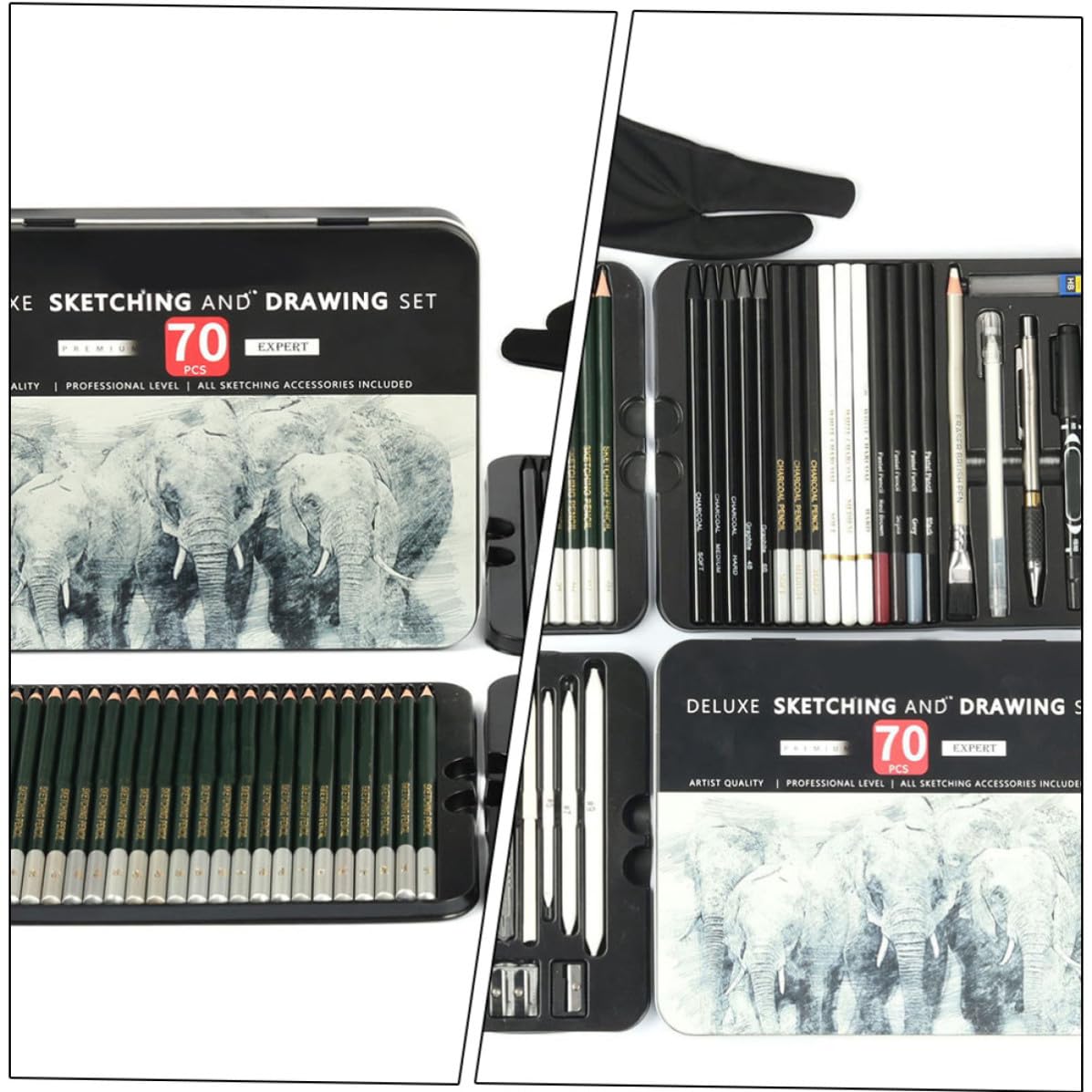 SUPVOX 1 Scatola Kit di Matite da Disegno Professionali per Schizzi,
