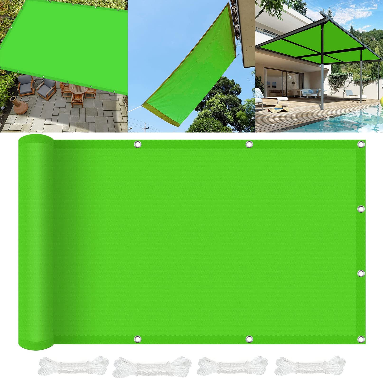 Voile D'Ombrage Rectangulaire 3 X 4 Mètres Une Protection Des Rayons Uv