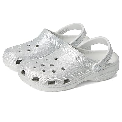 Crocs Classic Clog Glitter Clog Shoes Silver Glitter