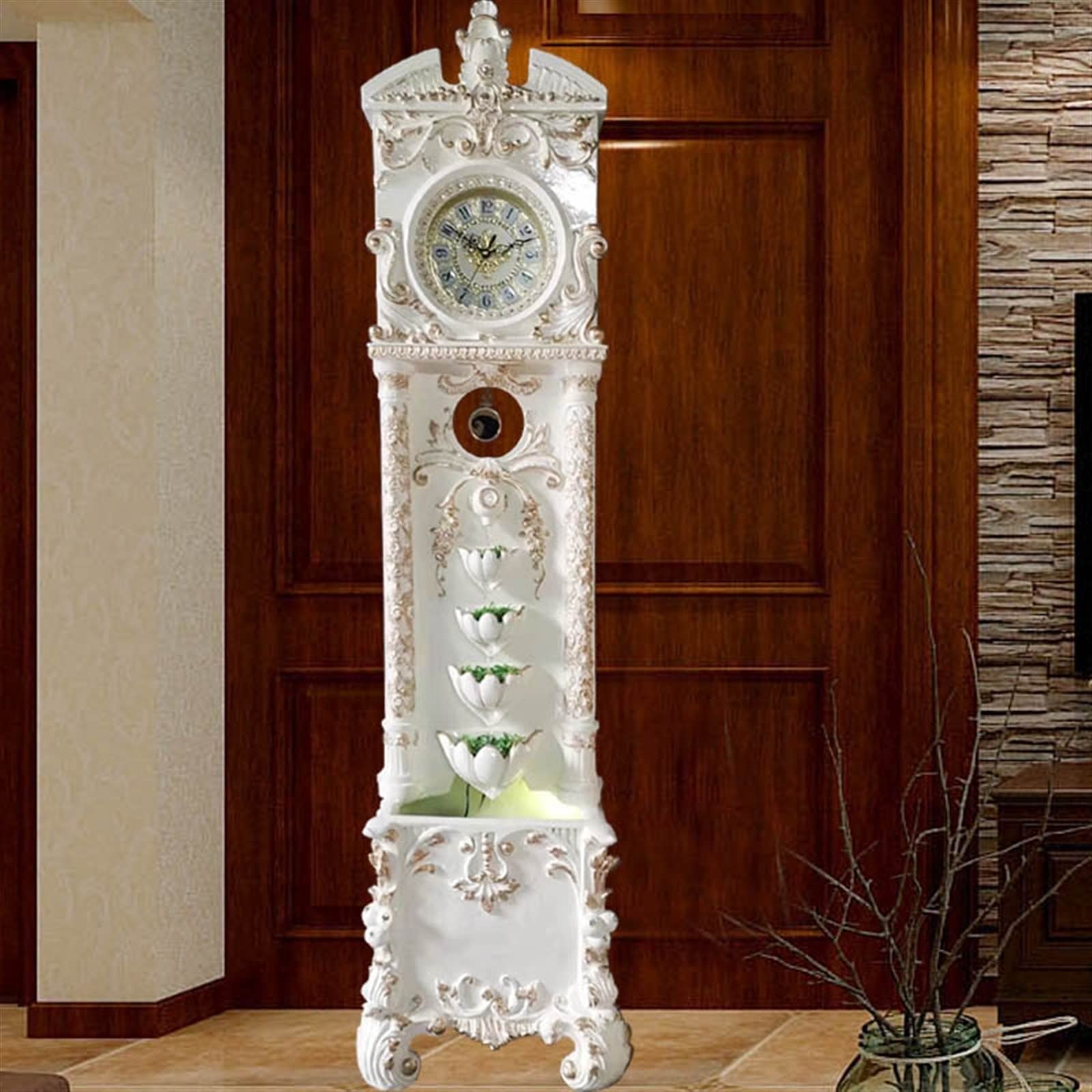 Amazon.co.jp: おじいさんの時計 床 リビング 床時計 縦置き時計 大型