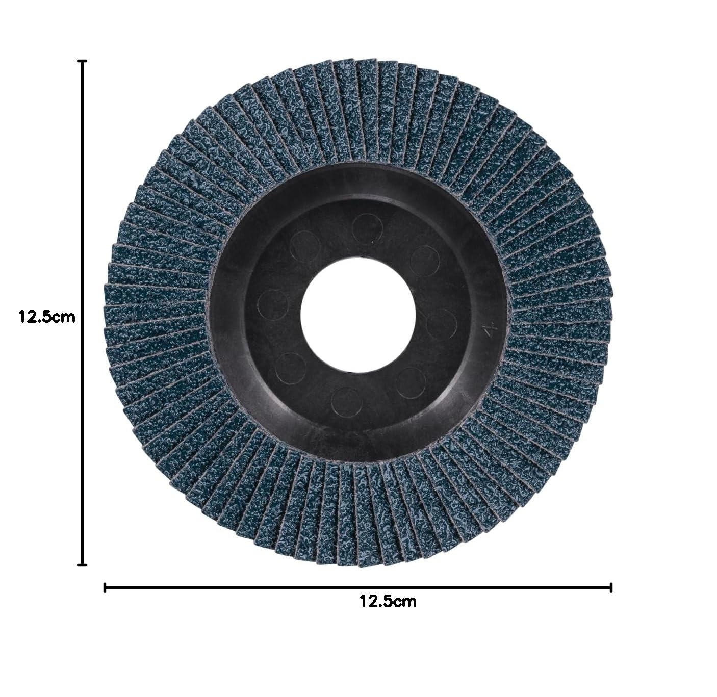 PFERD Polifan - Disco de corte para amoladora angular (125 mm, corindón de circonio Z60, PSF TRIM STEELOX para acero y acero inoxidable (INOX), forma PFC/B/T29, diámetro de 22,23 mm, diámetro de 22,23