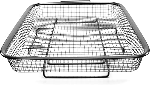 Miniatura 6 de Cestas para freidora de aire de 2 piezas  Cesta para hornear y freír al aire  Juego de anidación  Sin toxinas  Antiadherente  Cocina saludable de 9