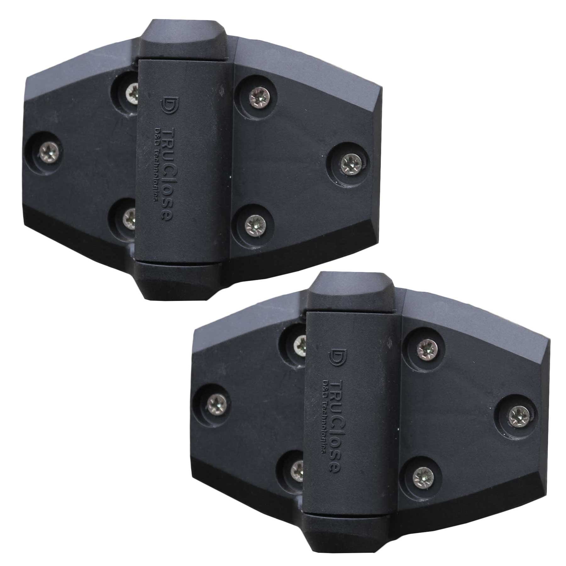 D&D TECHNOLOGIESTCA3S3 Series 3 TRU SELF Closing Safety GATE Hinge, 1 Pair, Black