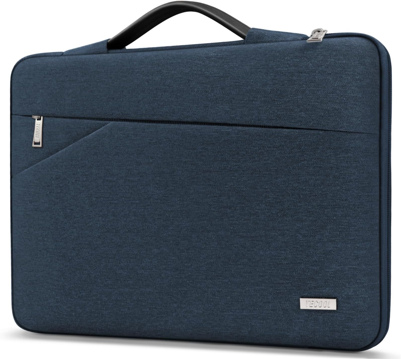14 Inch Laptop Sleeve Protective Case for 14 Inch HP Lenovo Dell Acer Notebook Chromebook, 15'' MacBook Air M5 M4 M3 M2, Waterproof Computer Case Bag with Handle and Pockets, Denim Blue