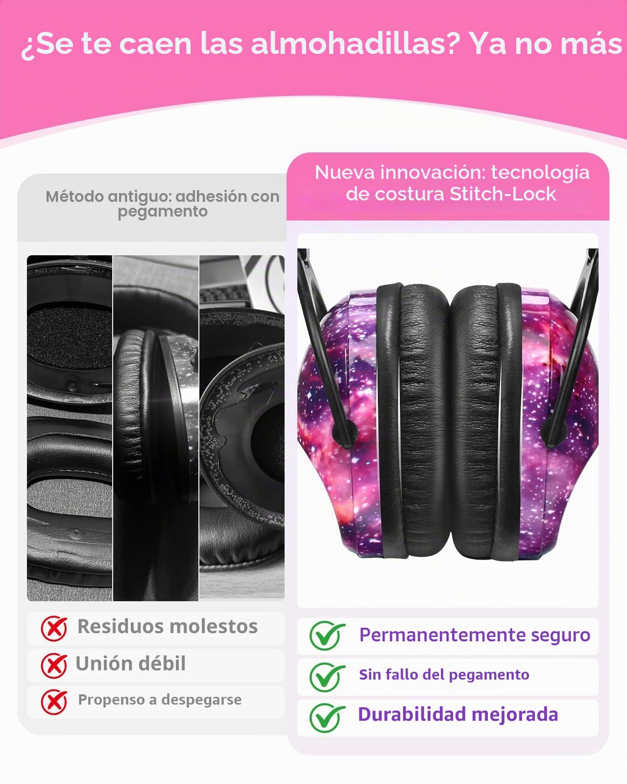 ZOHAN 030 Auriculares de protección auditiva para niños con autismo, 2 unidades, con autismo, para niños con problemas sensoriales, ideales para la escuela, fuegos artificiales, conciertos, cine