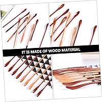 Vista 7 de Juego de cucharas agitadoras de miel para café, té y miel, cucharas de madera para mezclar suavemente