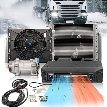 10000 BTU 12V Universal Under Dash Air Conditioner & Heater,12 Volt DC Electric A/C Unit for Quiet, Fast Cooling in Car, Truck, Van, Tractor, ATV