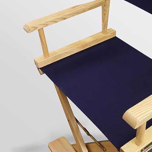 Miniatura 510 de Silla de Director de 18" Marco Blanco Lona Rosa