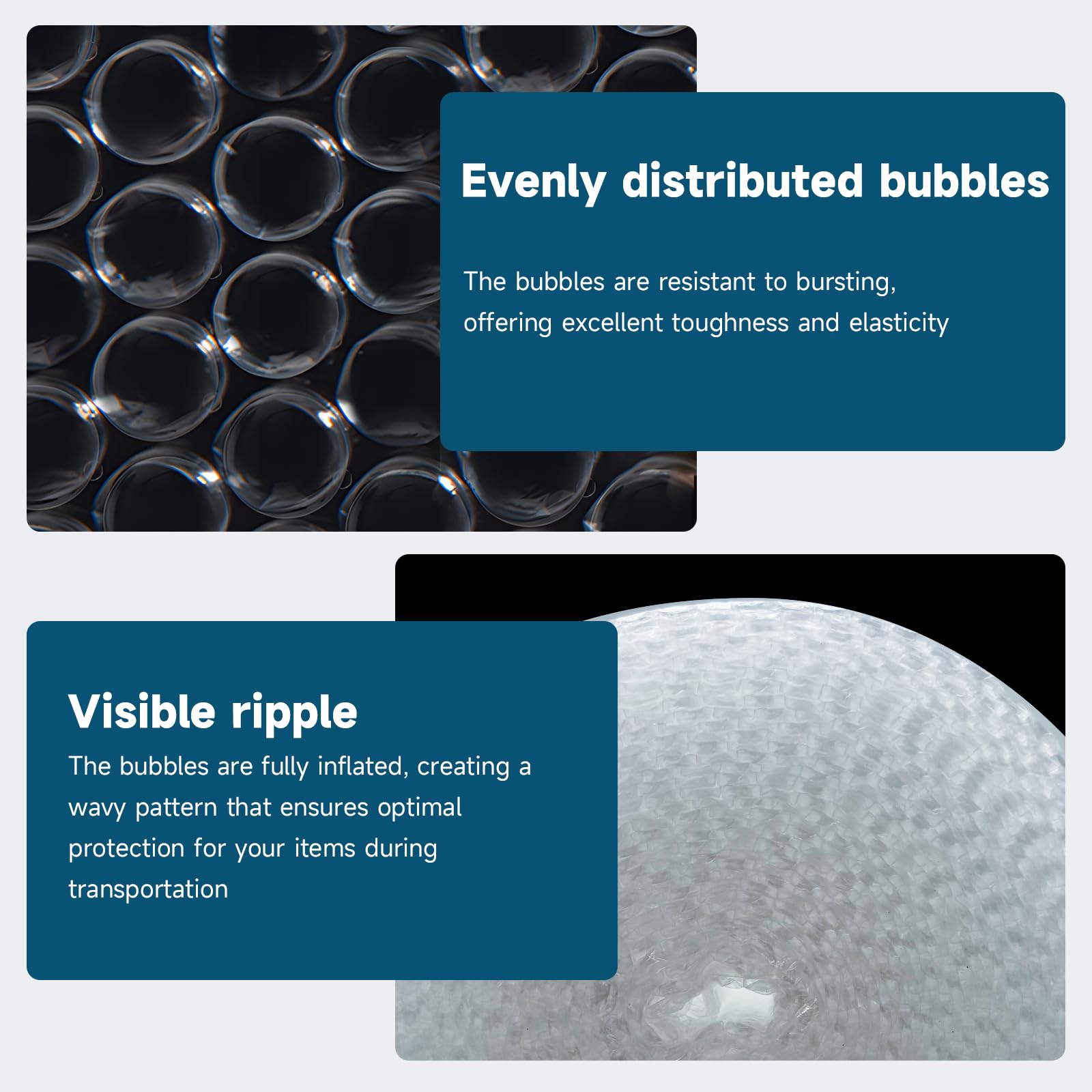 Confezione da 6 rotoli di pluriball da 30,5 cm x 9,5 m, grande rotolo di plastica per imballaggi per scatole e forniture di spedizione, forniture per lo spostamento, perforato ogni 30,5 cm