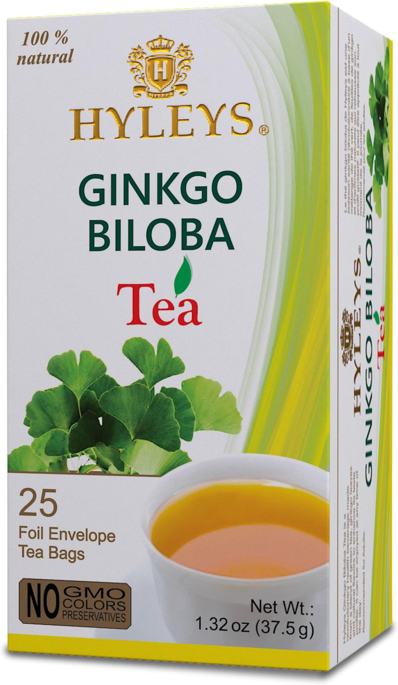 Ginkgo Biloba Green Tea - 25 Tea Bags (6 Pack - 150 Tea Bags Total)
