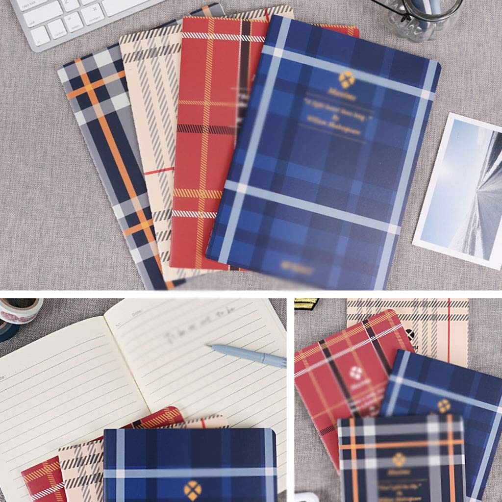 Notebooki zeszyt do ściegów 16k A5 praca domowa student notatnik seria kratka 8 opakowań papieru (kolor: różny, rozmiar: 18,7 * 25,8 cm)
