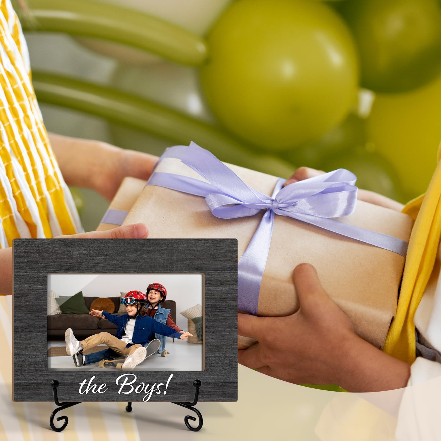 The Boys Picture Frame, Friendship Gifts For Boys, 4x6 Wooden Picture Frame Tabletop Display Home Decor Picture Gifts -22 - Image 6