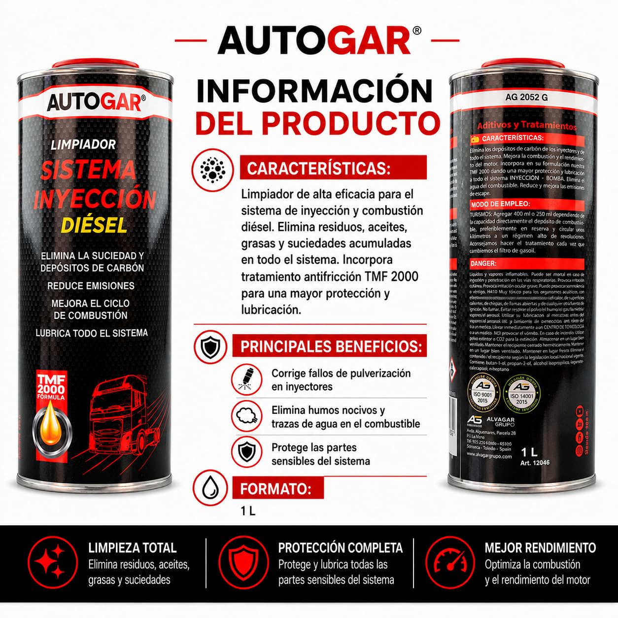 Limpiador para Inyectores Diesel (1L)