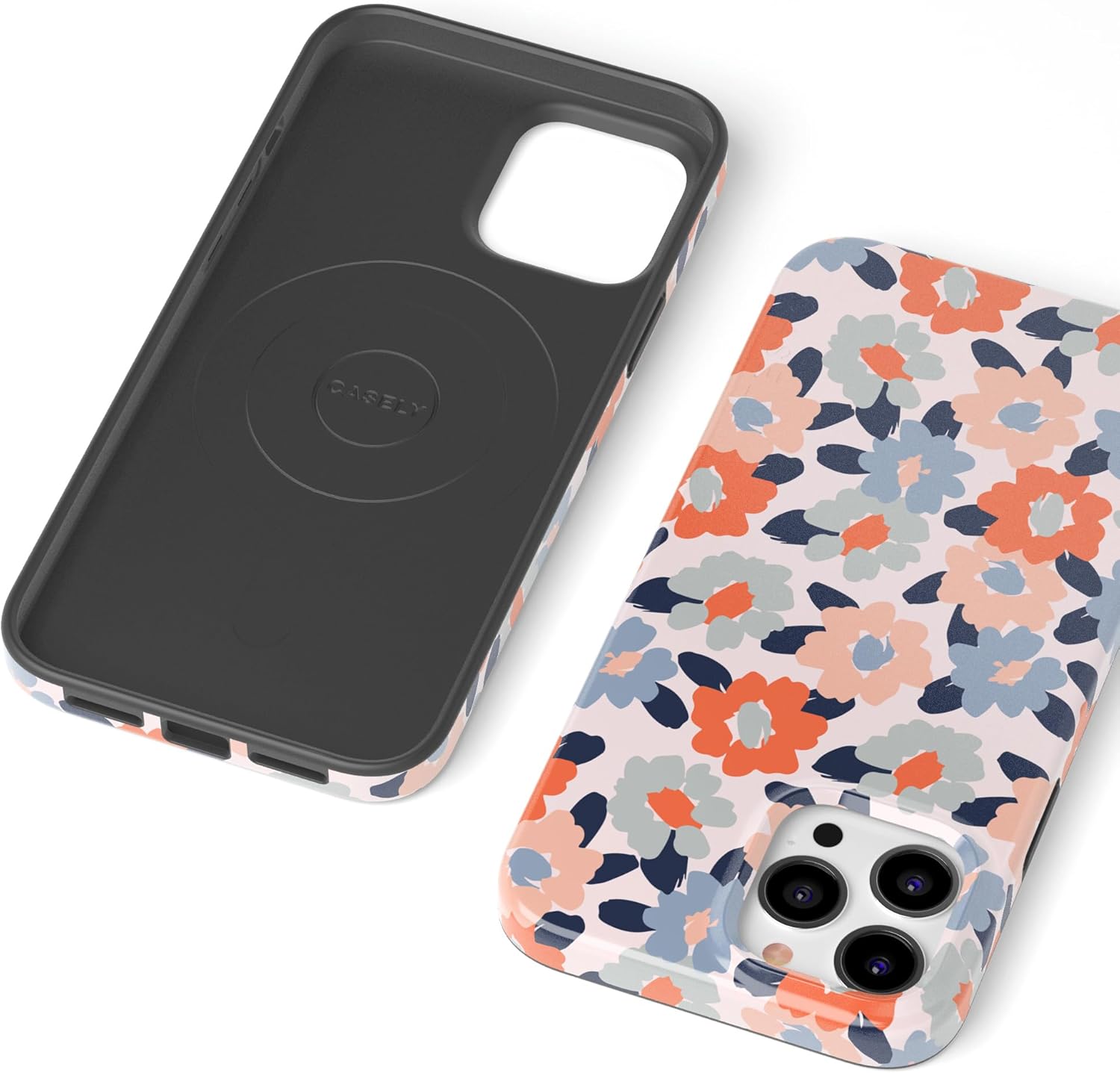 Casely iPhone 14 Pro Case | Field of Flowers | Pastel Floral | Compatible with MagSafe | Classic Ultra Slim Design