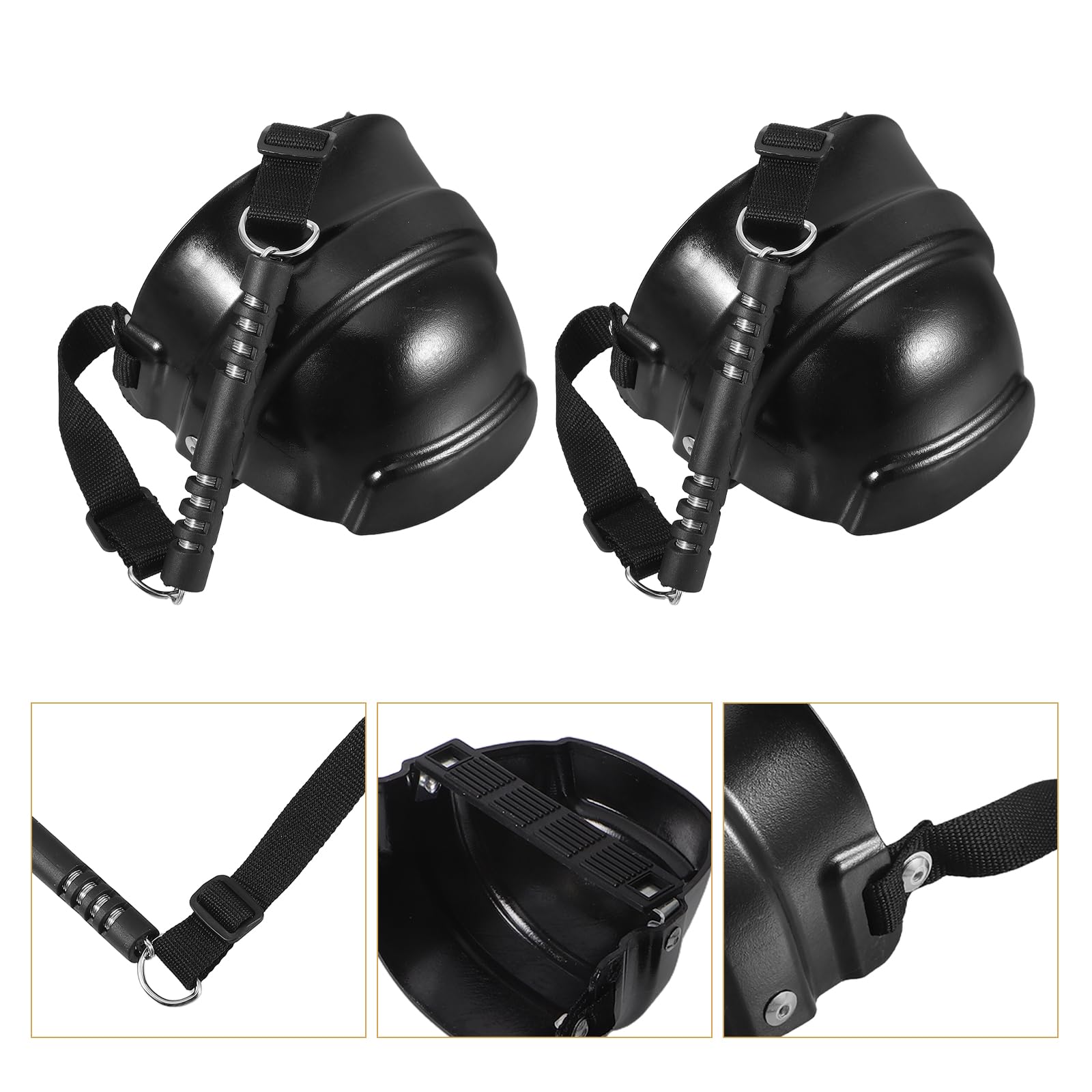 1 paire de protections d'orteils en plastique avec sangles réglables - Taille universelle pour homme et femme