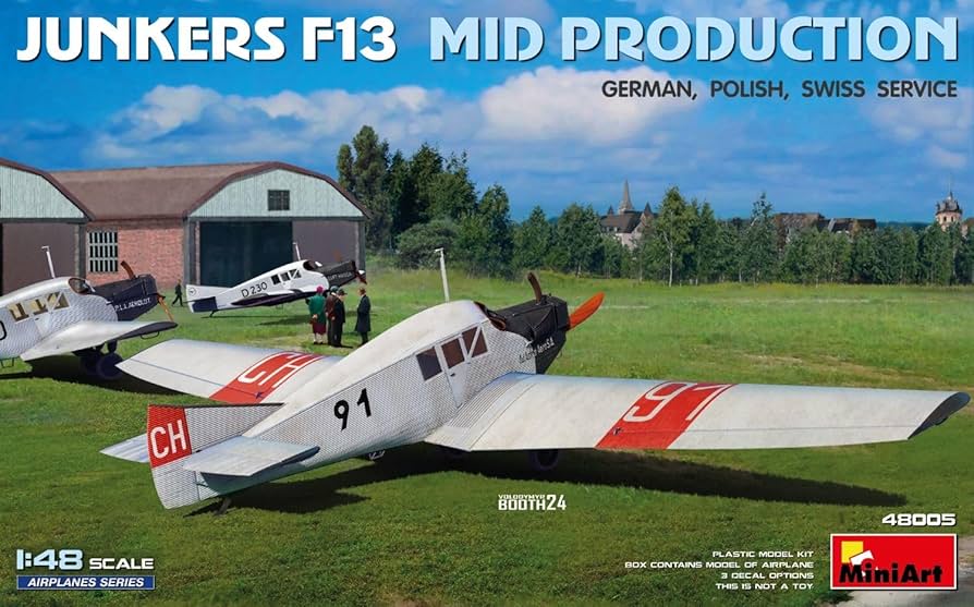 ミニアート　1/48 ユンカースJunkers F13 水上飛行機　初期型 ミニアート 1/48 MAユンカースF13 水上飛行機 初期型 スケール