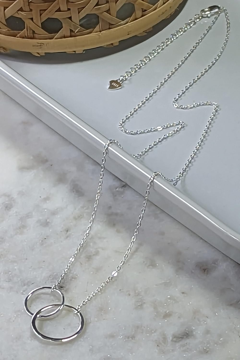 Sterling Silver Infinity Necklace for Women – Adjustable 16–18" Chain, Hypoallergenic, Gift-Ready with 'Stronger Than The Storm' Message Card – Encouragement, Recovery & Strength - Image 2