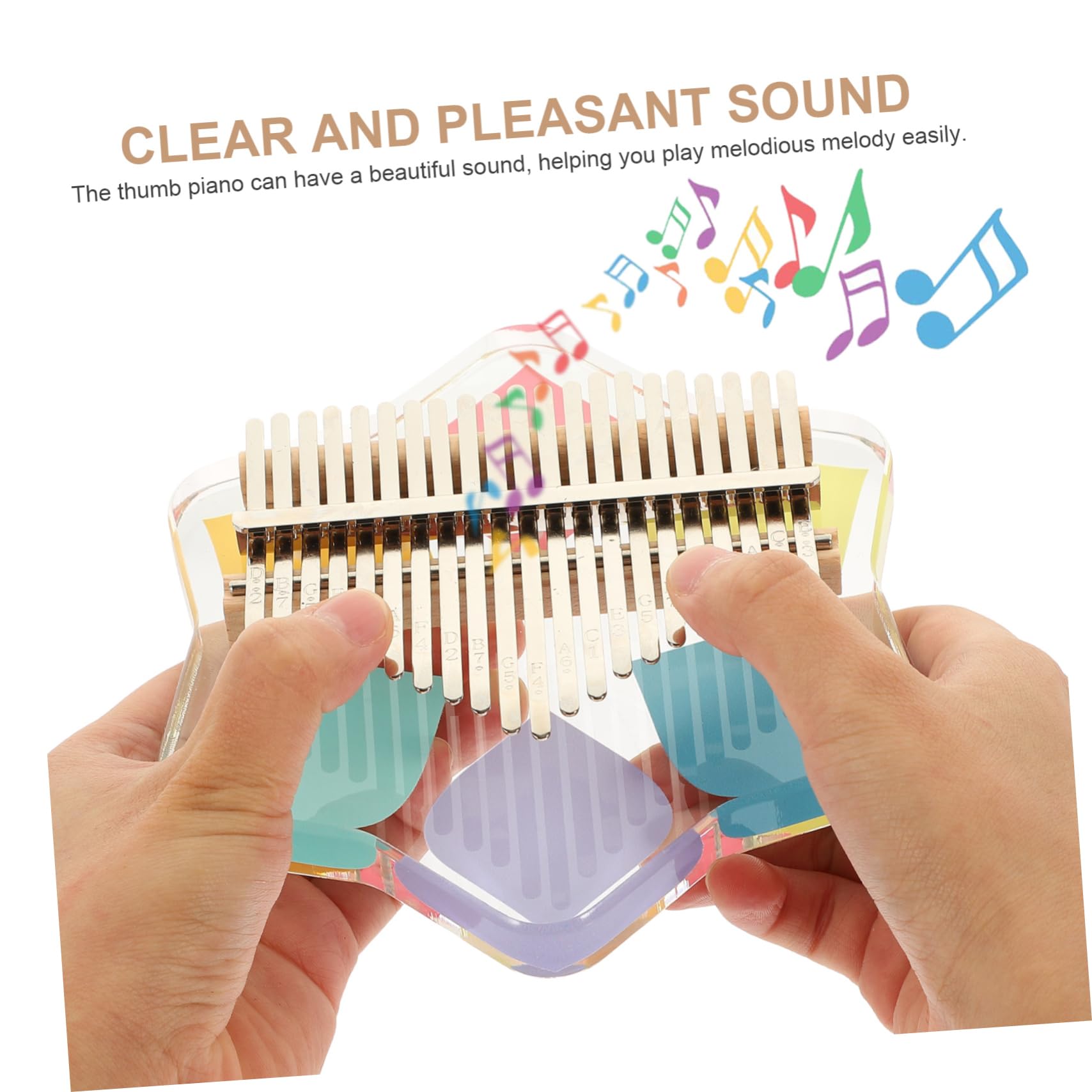 Toyvian 1 zestaw instrumentów muzycznych, kalimba, pianino na palec, kalimba, miniaturowe pianino kciukowe, kalimba, pianino na palce, pianino na kciuk, kalimba metal