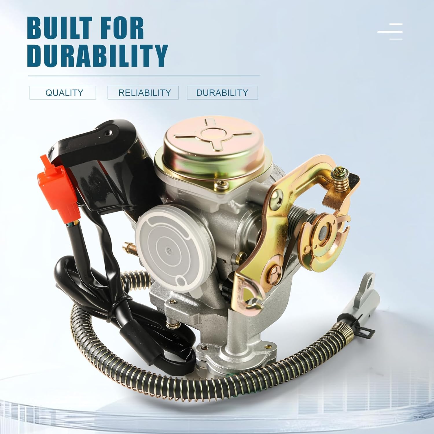 GY6 49CC 50CC Carburetor Compatible with Taotao Go Kart 4 Stroke 139QMB Scooter Moped PD18J Carb Engine with Intake Manifold