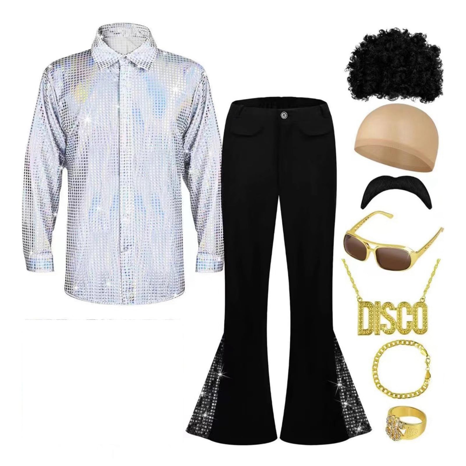 Disco Costume Mens 70s Fancy Dress Mens 70s Costume Hippie Costume Men 1970s Fancy Dress Mens Disco Costume 80s Disco Fancy Dress