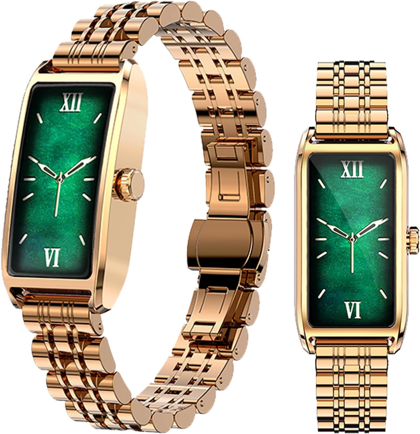 Yihou Fitness Trackers Fitness Watch Smart Watch for Women Dainty with Sleep Heart Rate Monitor Female Health Multiple Sport Modes for Android iOS Rosegold Steel
