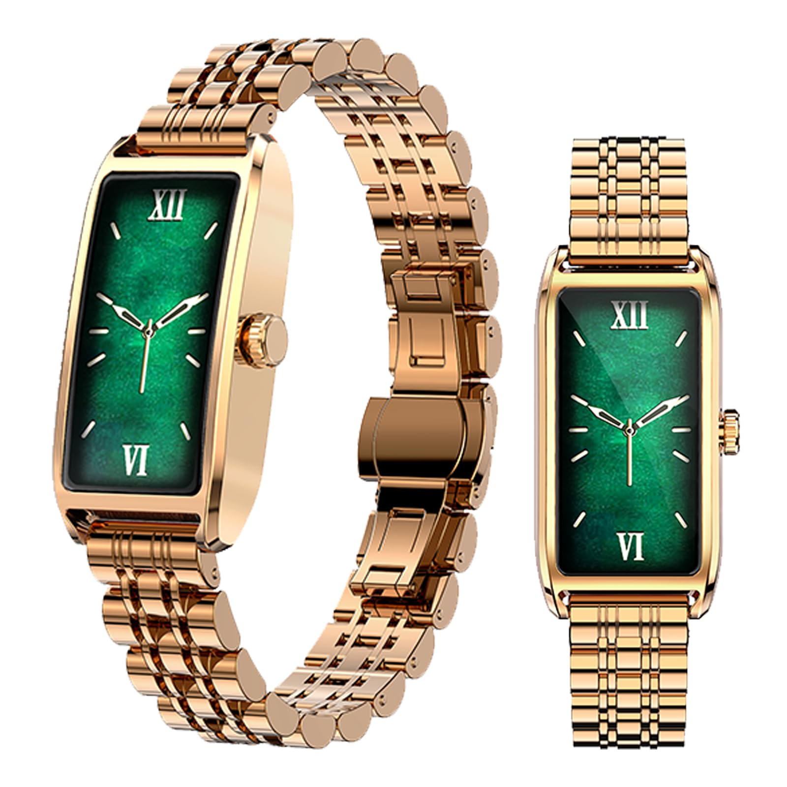 Yihou Fitness Trackers Fitness Watch Smart Watch for Women Dainty with Sleep Heart Rate Monitor Female Health Multiple Sport Modes for Android iOS Rosegold Steel