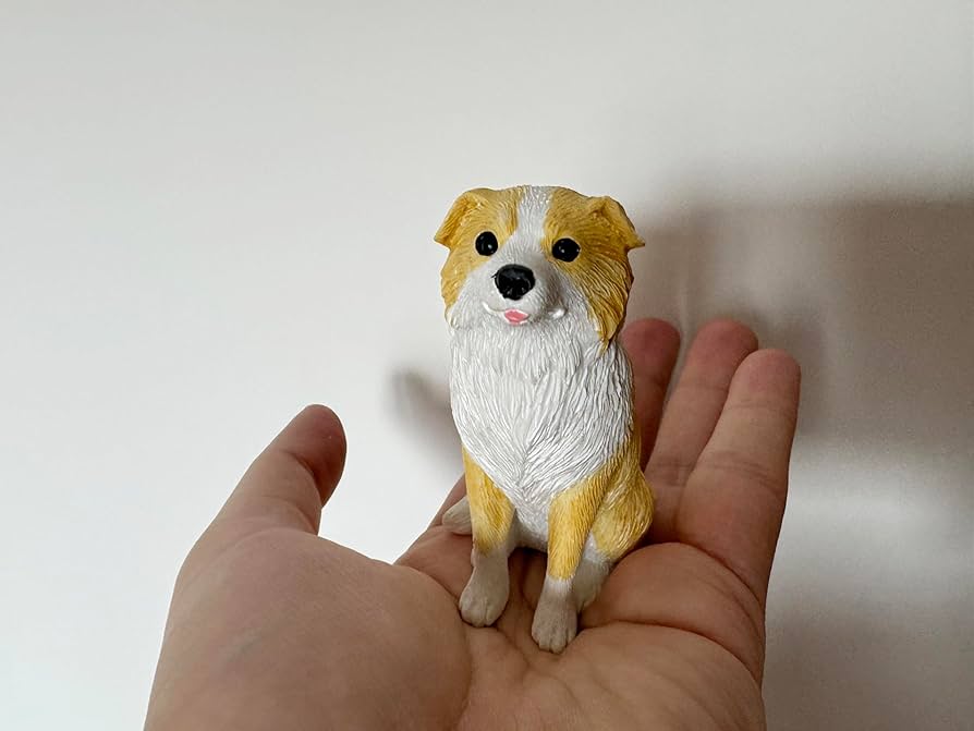 Amazon.co.jp: ボーダーコリーの置物 - 小さな樹脂犬の像