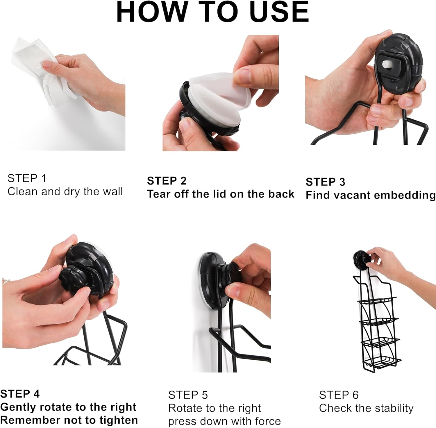 Yopay 4 Tier Soap Holder for Shower Wall, Reusable Self Draining Bar Soap Dish Holder Strong Suction Cup, Rustproof Shampoo Shower Caddy Hanging for Bathroom Kitchen Sink, No Drilling, Reusable - Image 3