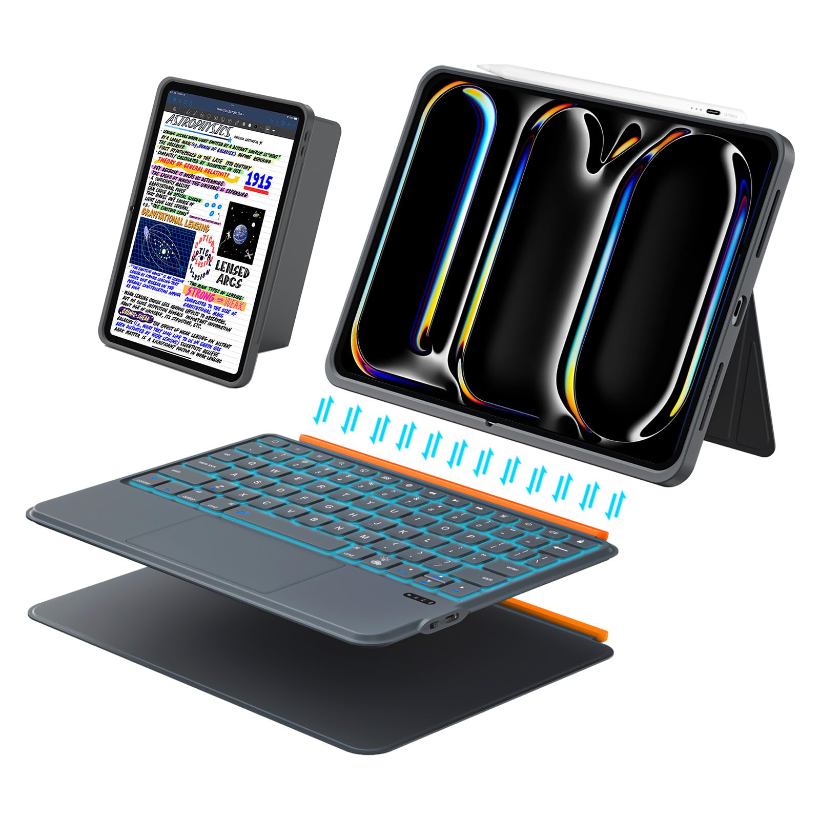 Amazon.com: DANCESOUL Keyboard Case for iPad Pro 11 (M5 M4 2025
