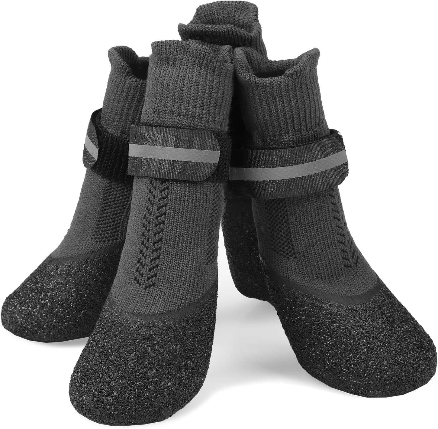 EXPAWLORER AntiSlip Dog Socks BootsWaterproof Non Slip Dog Shoes for Snow Winter