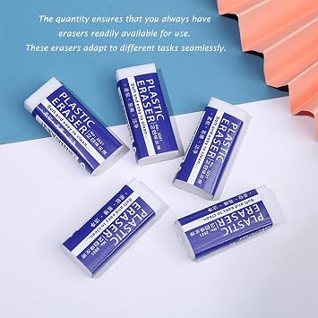 20 Pcs Erasers for Kids, Easy to Use Rubbers Erasers, Delicate Pencil Eraser, Suitable for School, Office, Kids, Adults, Paintings, Art White Board Rubber Eraser