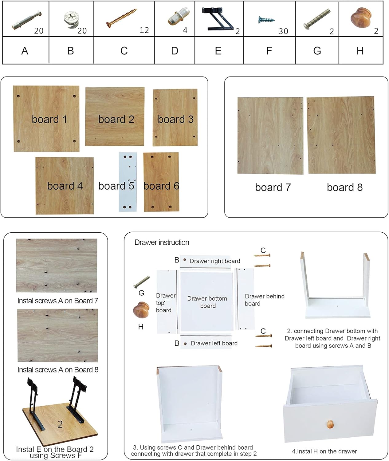 Nightstand Bedroom Bedside Table with Storage,Removable Locker Lifting Table File Cabinet,for Home Office (White): Kitchen & Dining