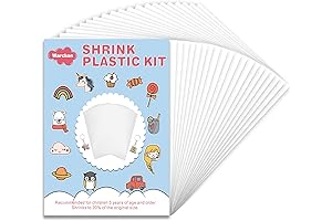 Warckon 24-piece Shrink Art Plastic Sheets