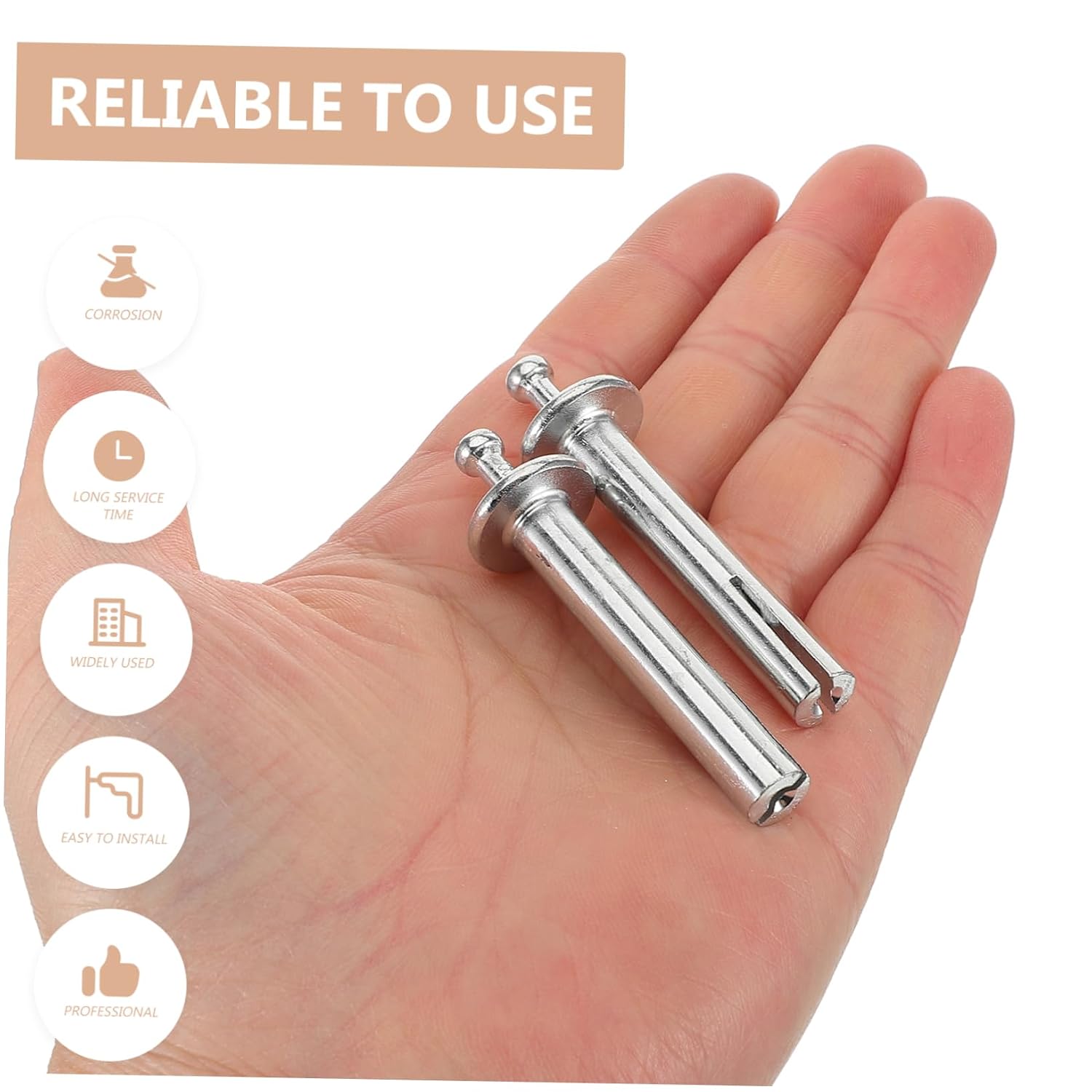 OUNONA 10pcs Expansion Fastener Nails Heavy Duty Drywall Anchor Masonry Wall Anchors