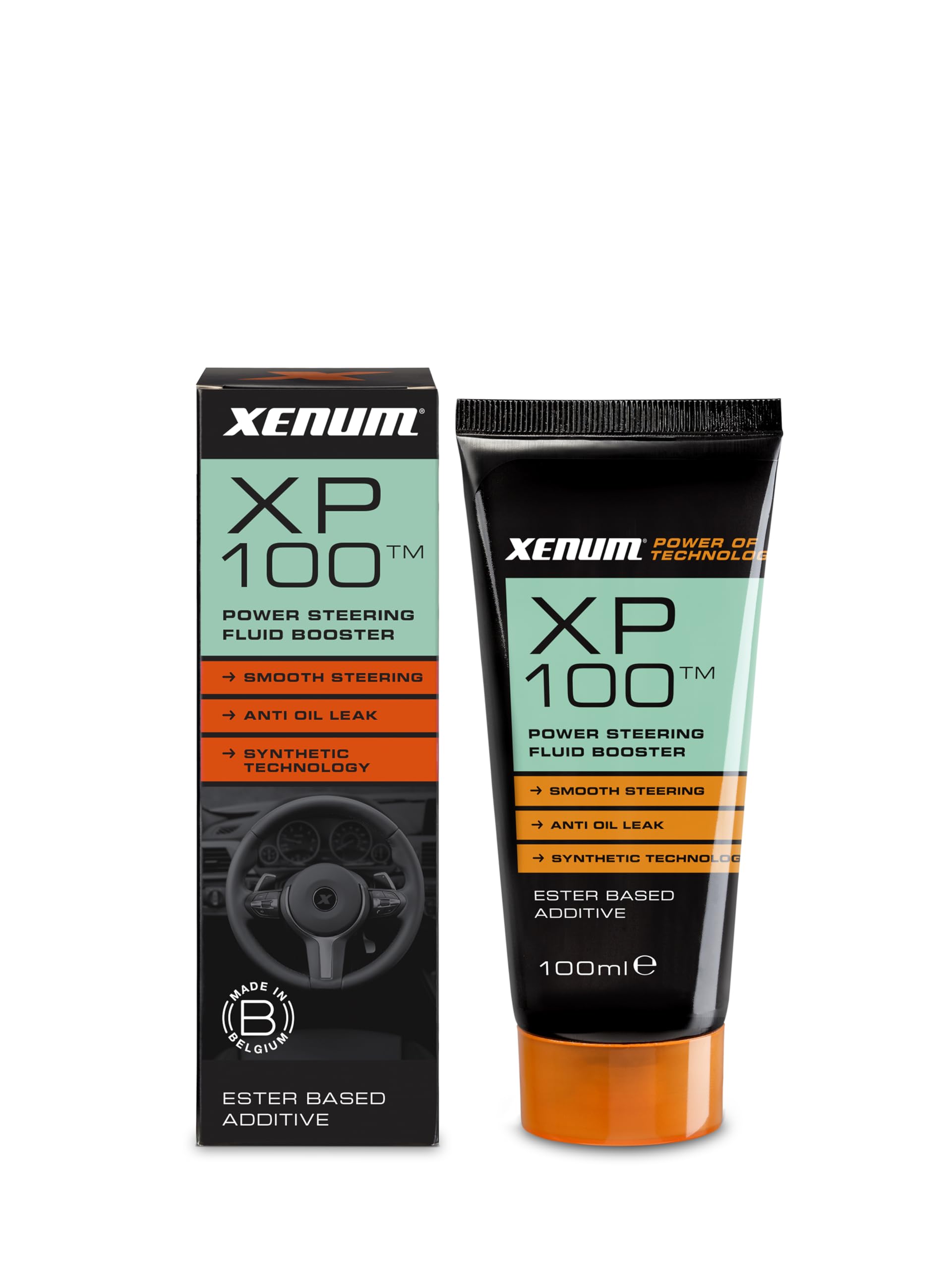 Xenum XP 100 – Booster de liquide de direction assistée synthétique pour une performance et une protection maximales, un comportement de direction amélioré, une réduction de l'usure et une protection