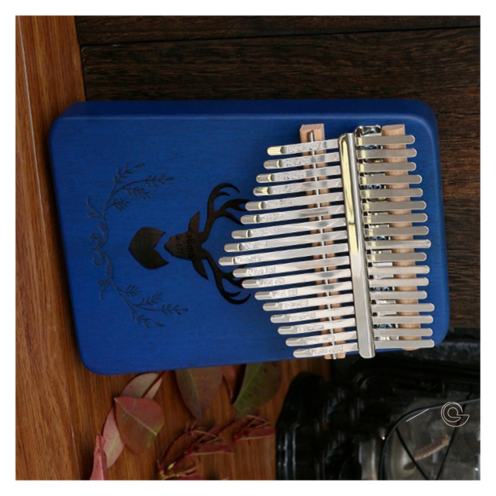 kalimba mini 17-tonowe pianino kciukowe w kolorze szafirowoniebieskim. Kalimba Kalimba przenośne pianino palcowe dla początkujących