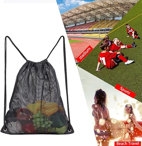 Vista 7 de COVAX Bolso resistente del cordón de la malla, bolso del almacenamiento del equipo del deporte para la playa, la natación